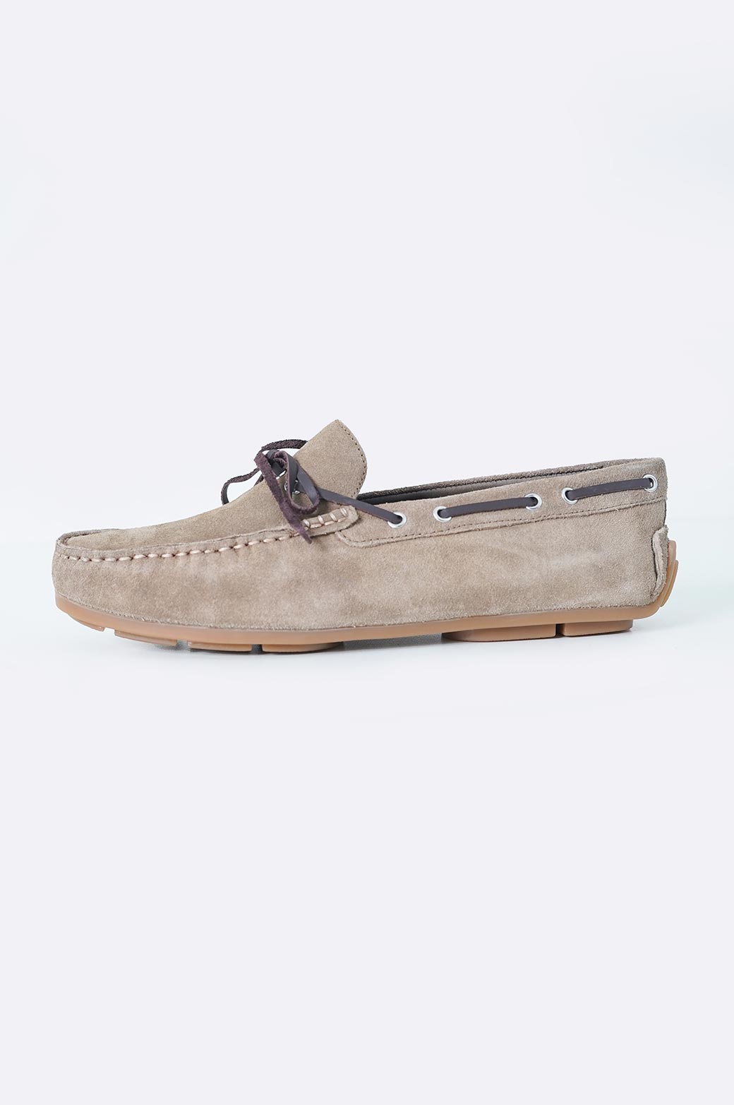 TAUPE CLASSIC LEATHER MOCCASINS