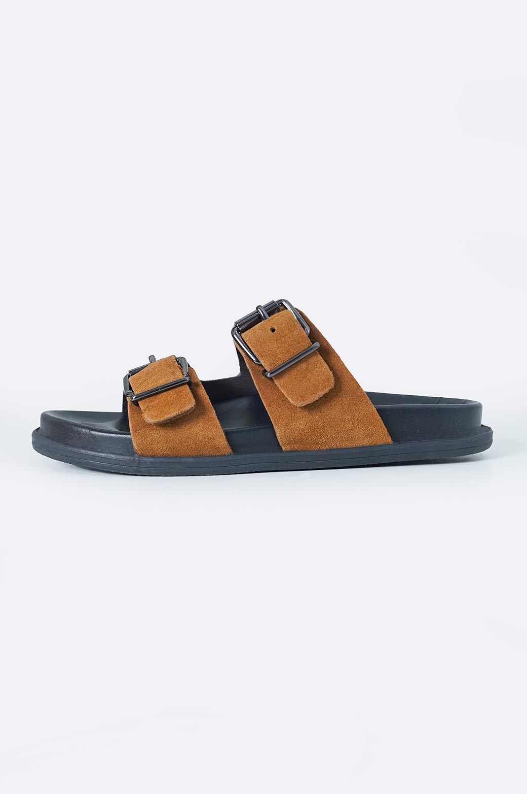 CARAMEL LEATHER SLIPPERS