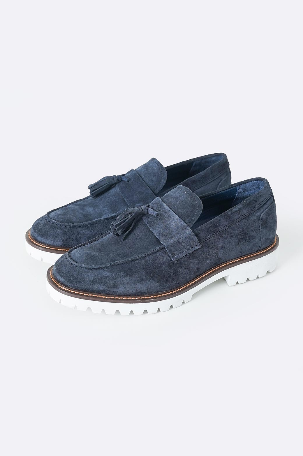 NAVY TASSEL LOAFERS