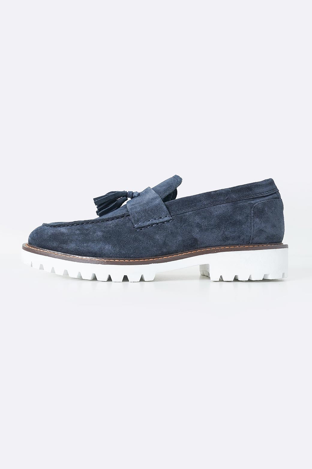 NAVY TASSEL LOAFERS