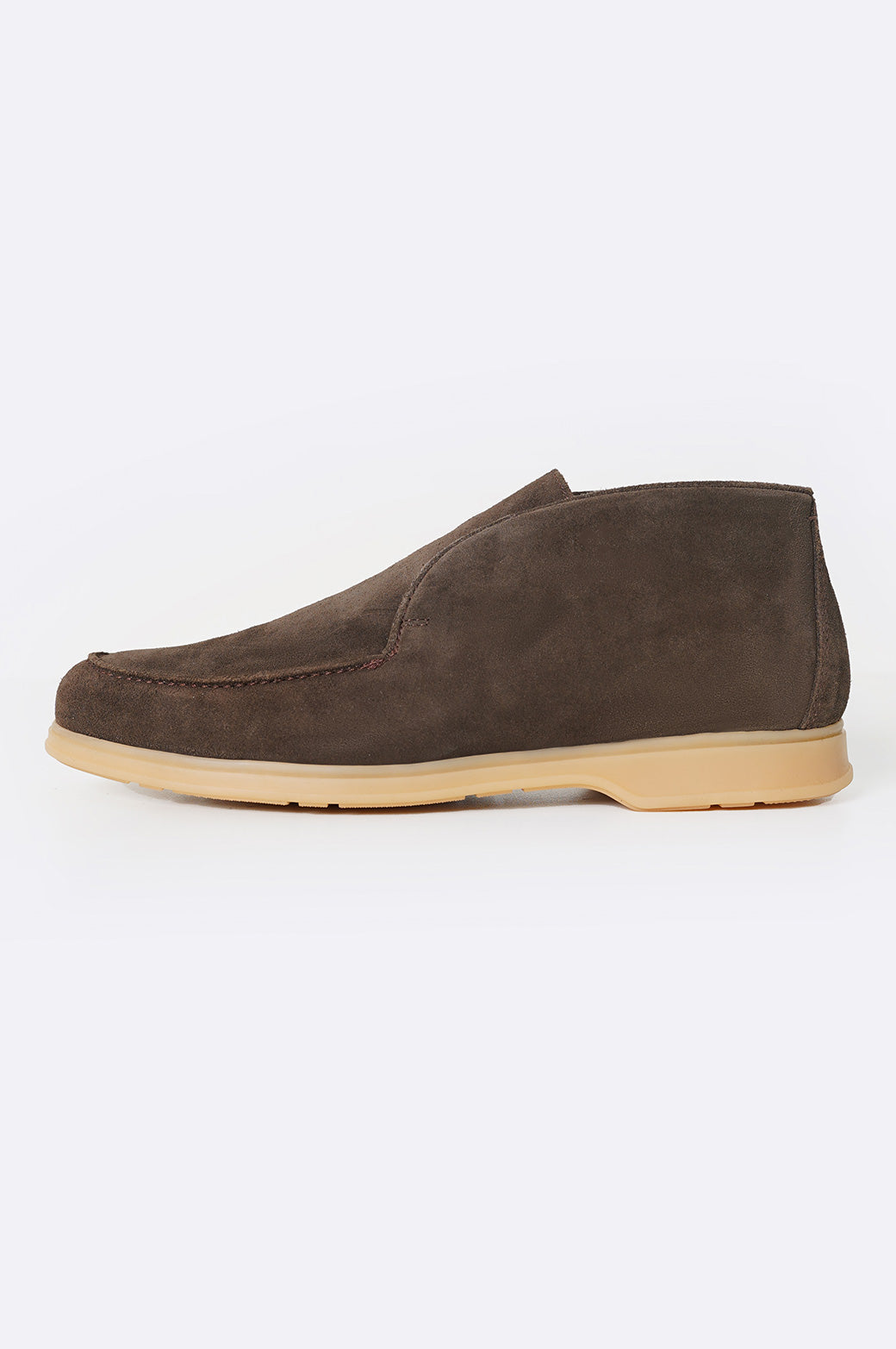 RUST HIGH-TOP LEATHER LOAFERS