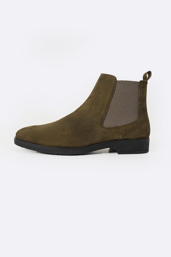 OLIVE CLASSIC CHELSEA BOOTS