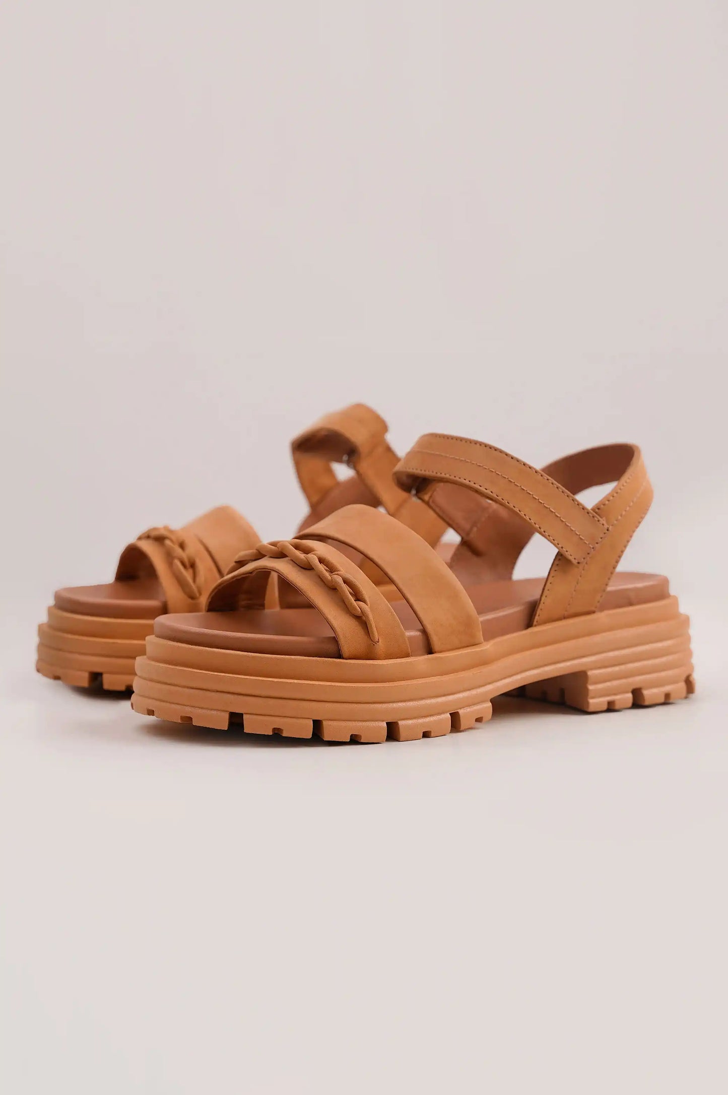 COGNAC WOMAN CHUNKY SANDALS
