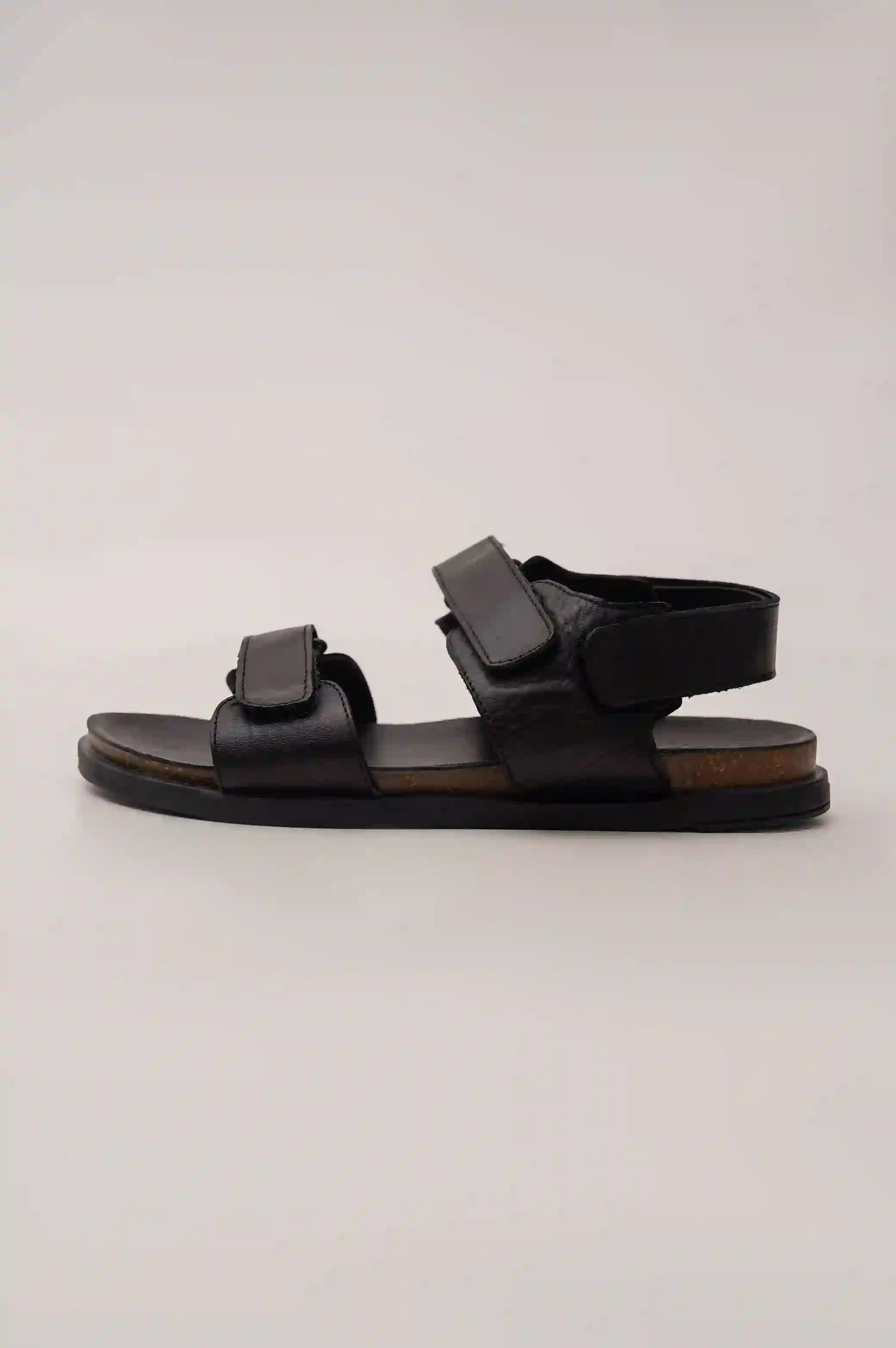 BLACK CASUAL SANDALS