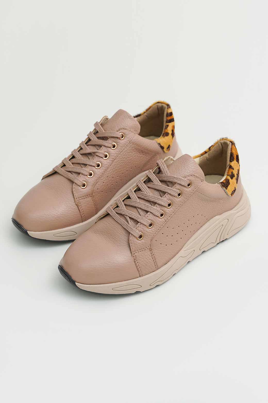 NUDE JUNGLE LEATHER SNEAKER