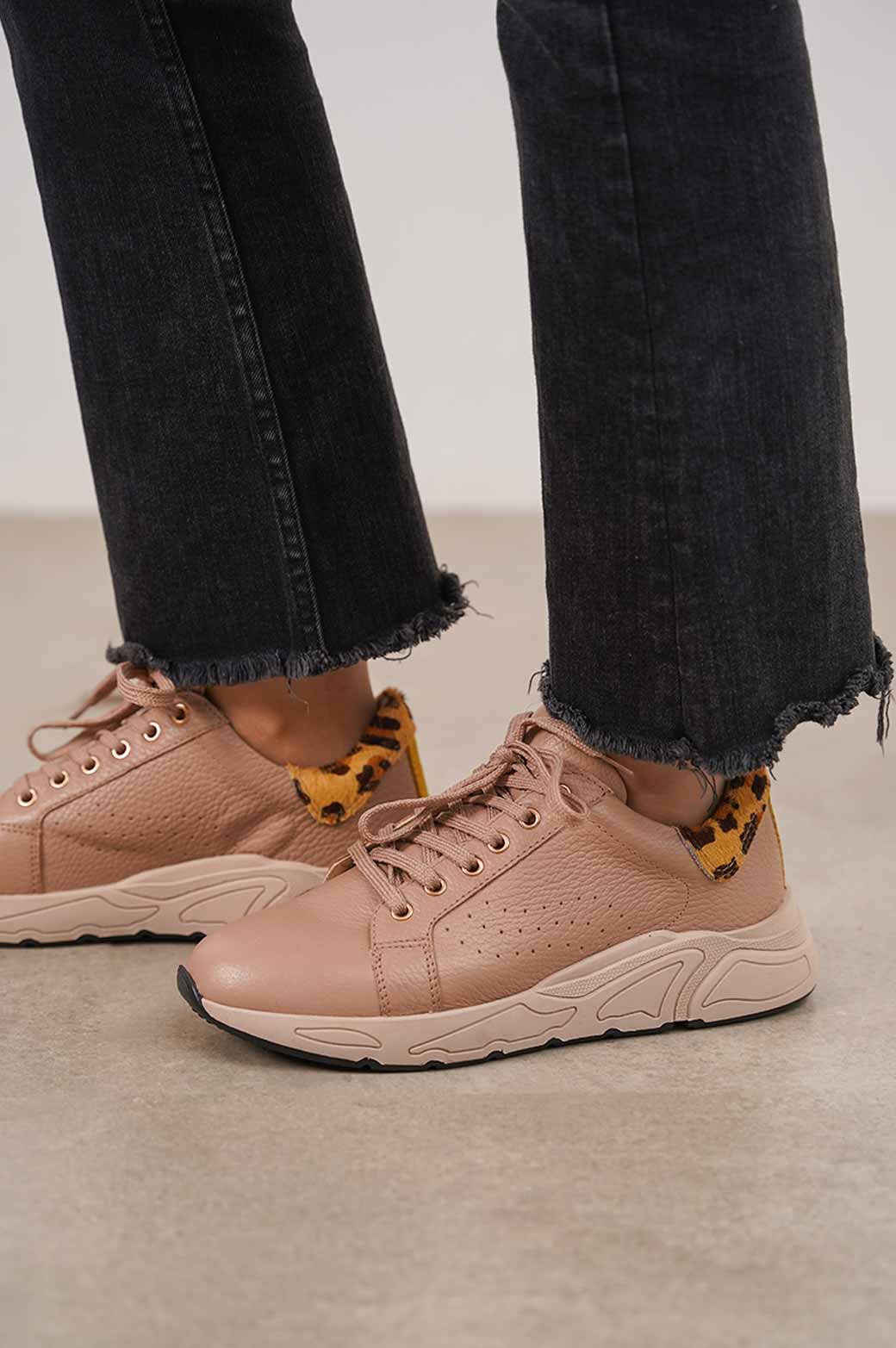 NUDE JUNGLE LEATHER SNEAKER