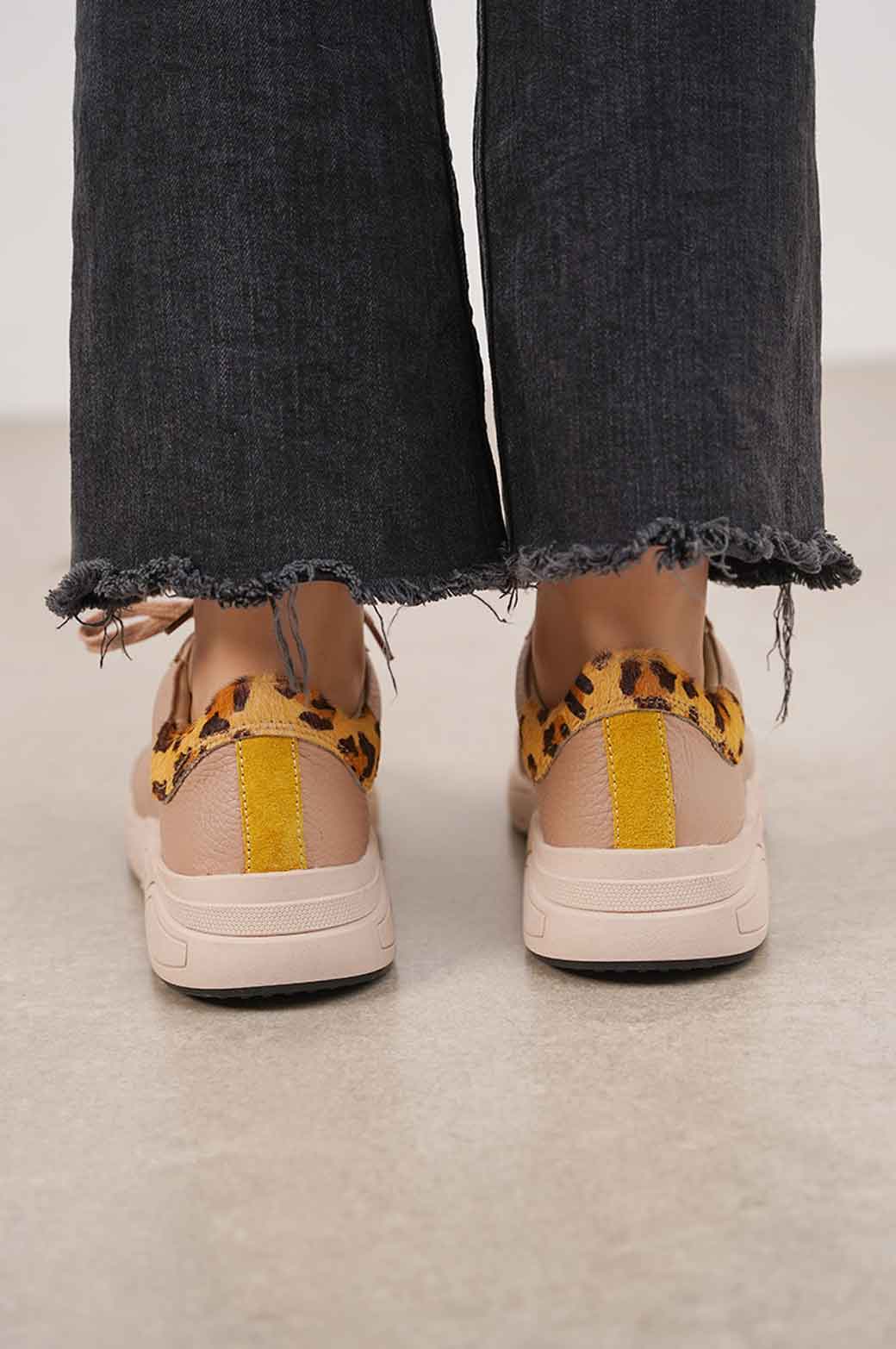 NUDE JUNGLE LEATHER SNEAKER