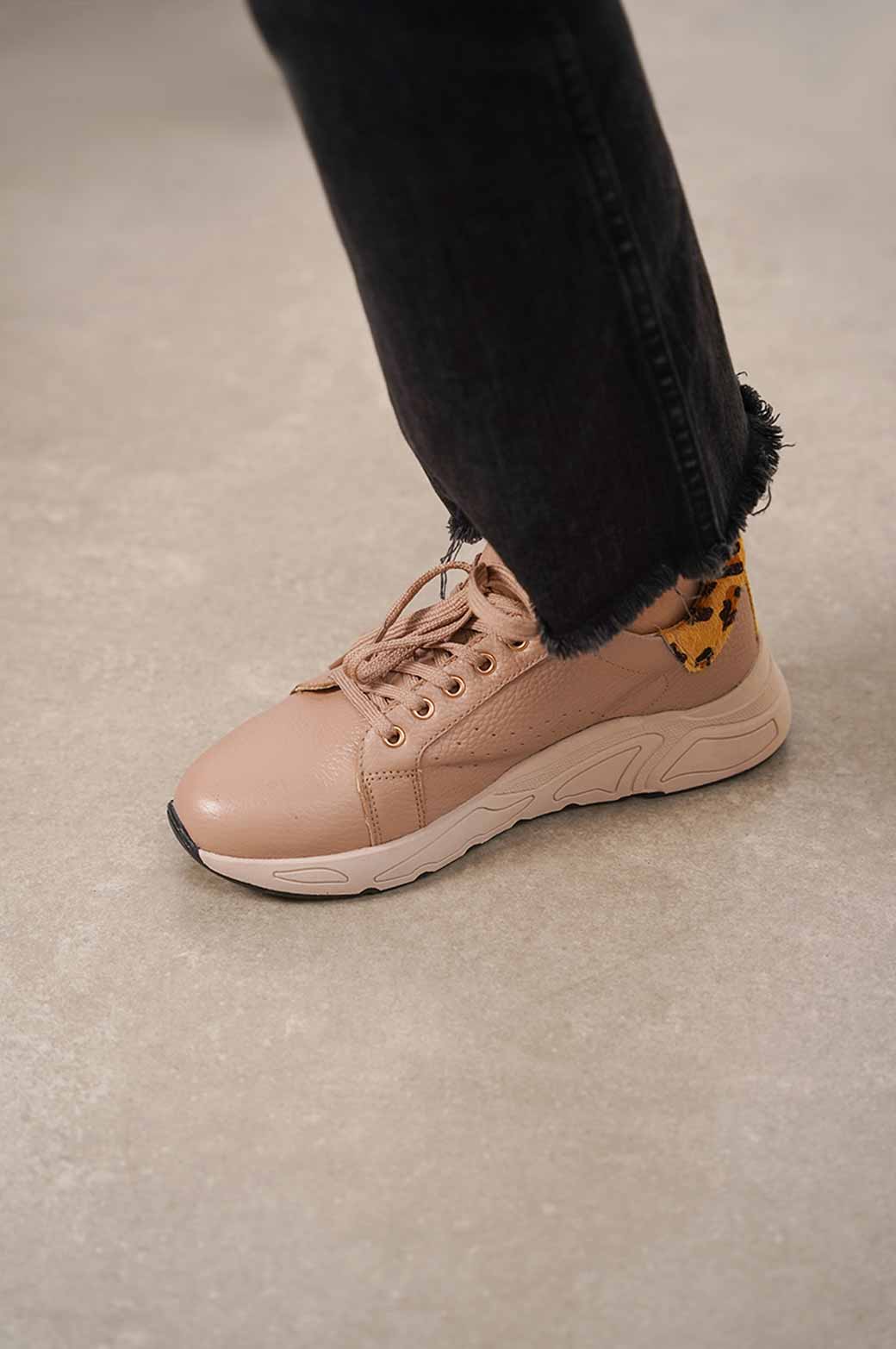 NUDE JUNGLE LEATHER SNEAKER