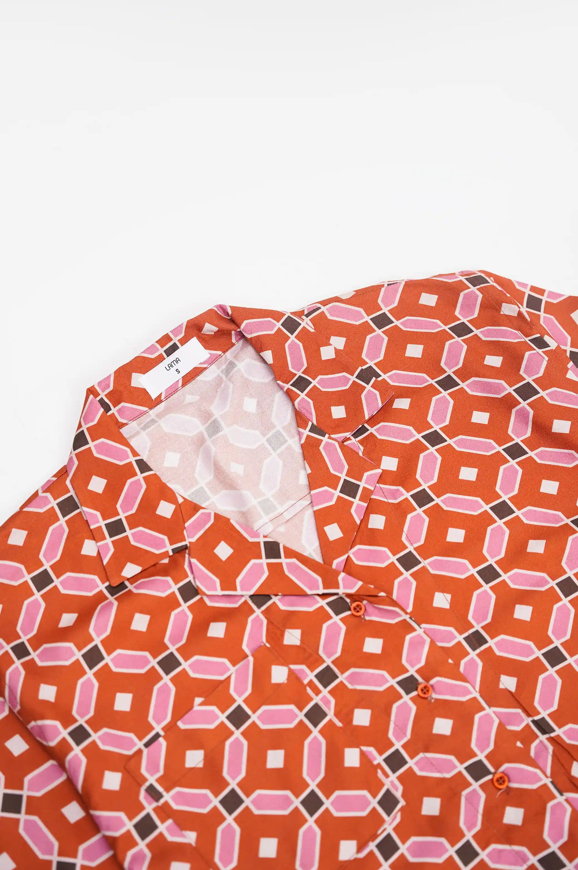 Women Printed Rust Color Shirt