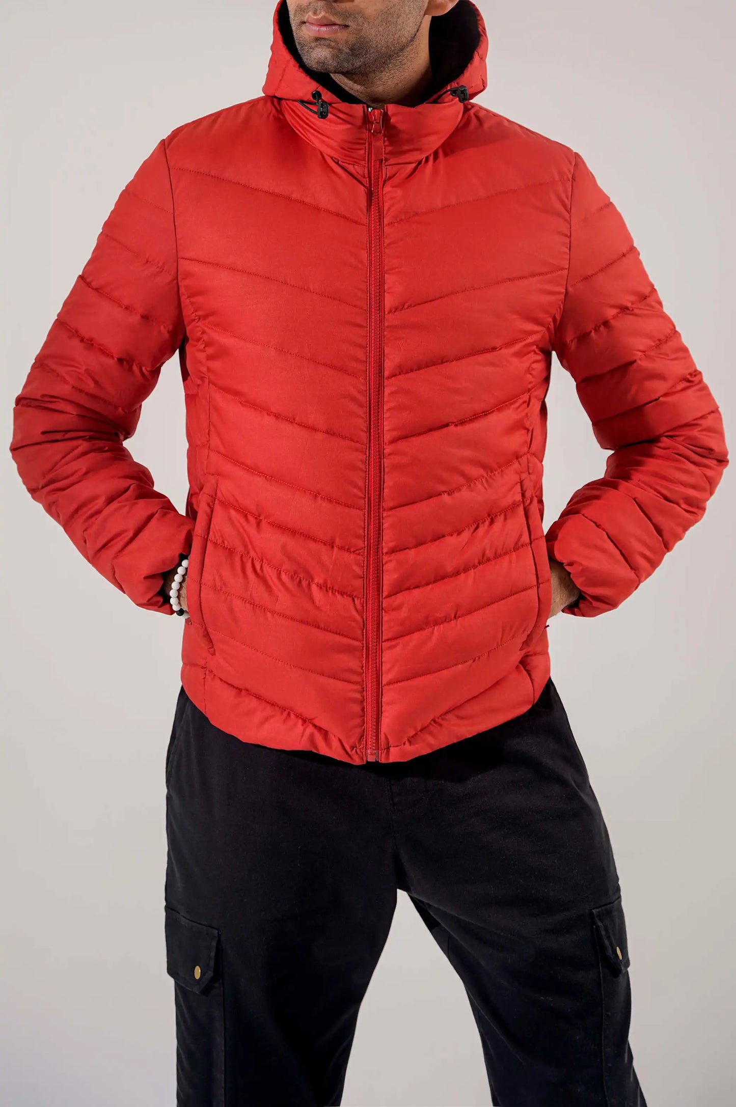 BASIC PUFFER HOODED JACKET - PUFFER JACKETS