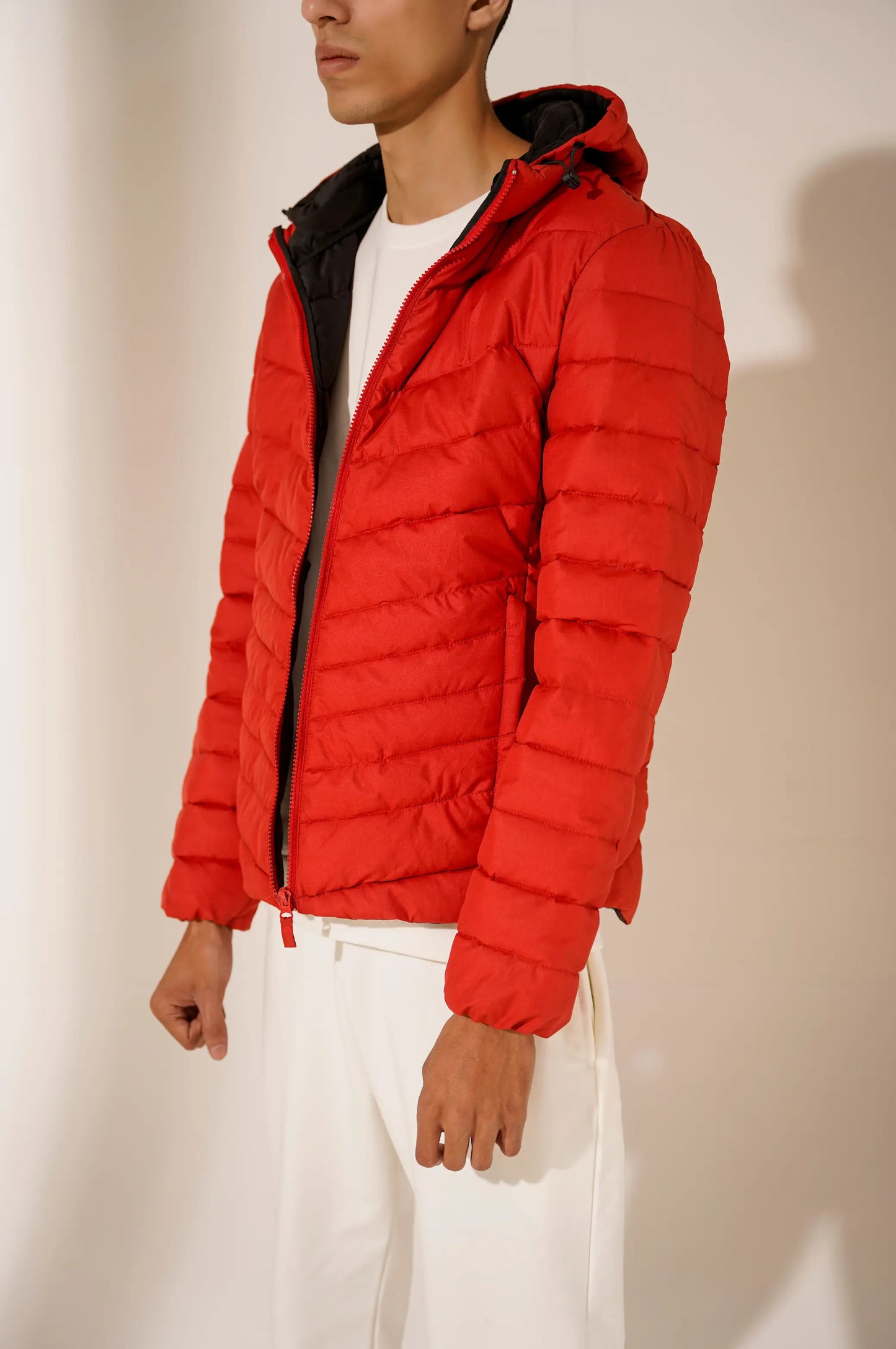BASIC PUFFER HOODED JACKET - PUFFER JACKETS