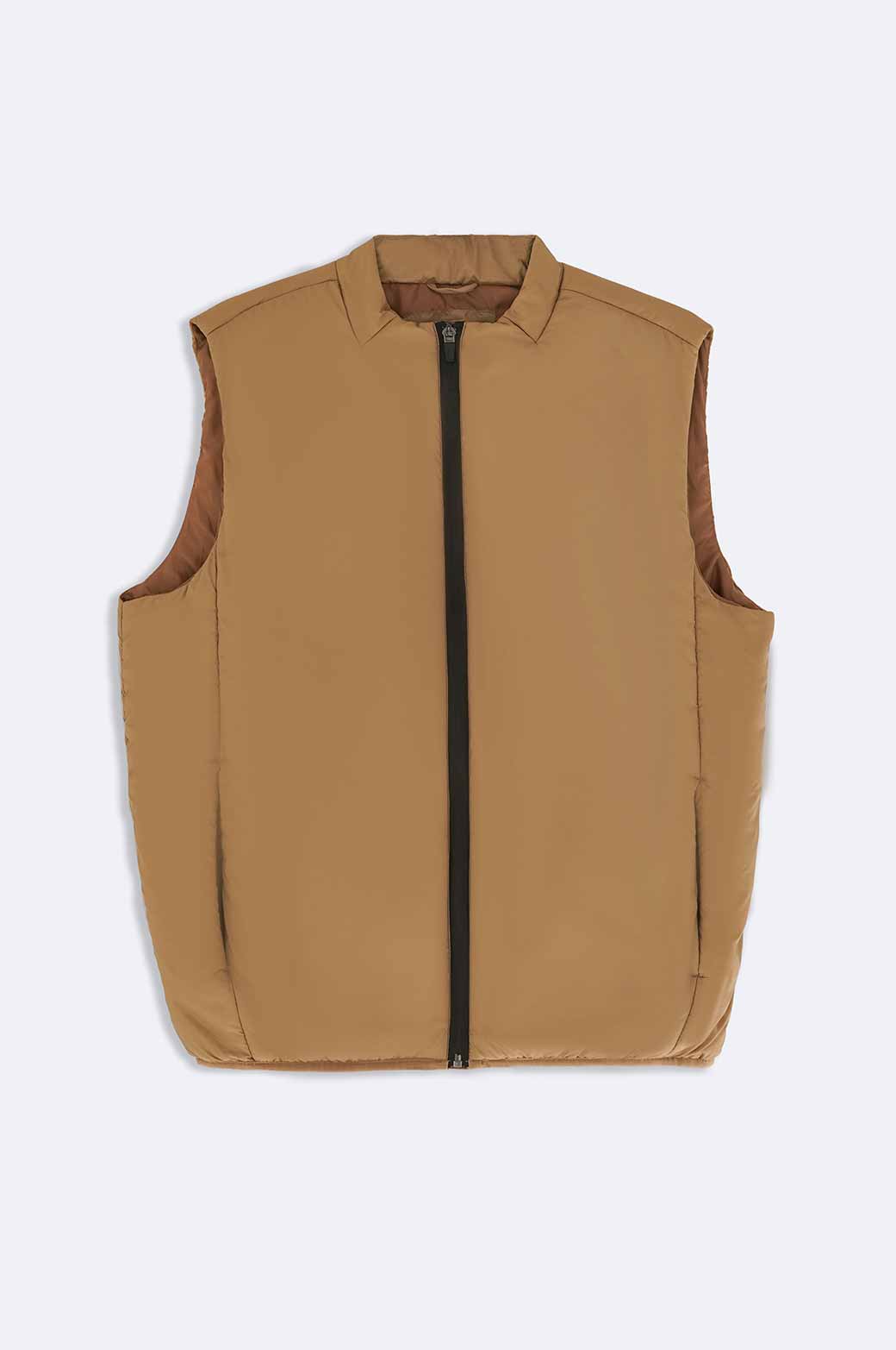 KHAKI LIGHTWEIGHT QUILTED GILET