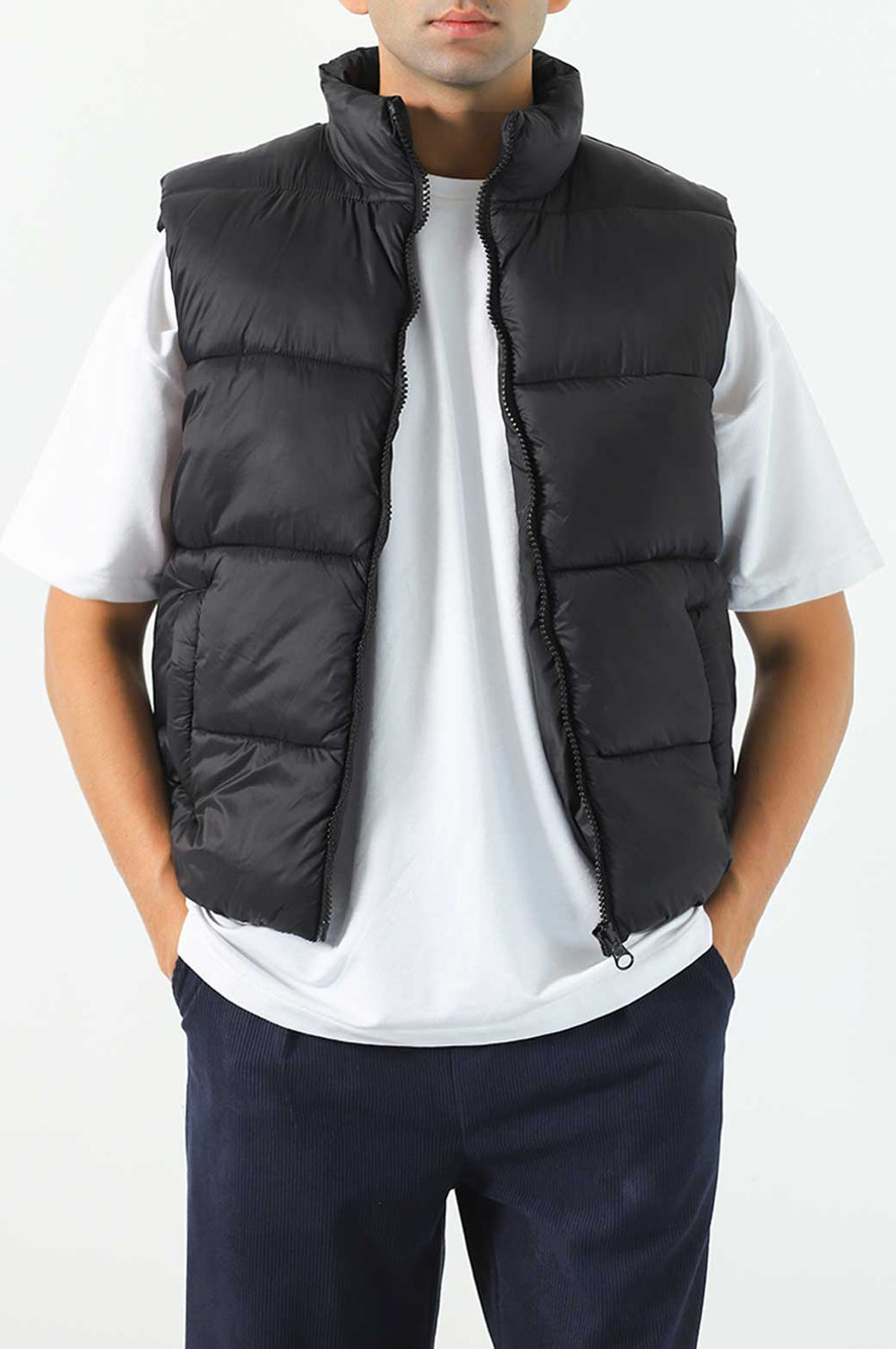 BLACK PUFFER GILET