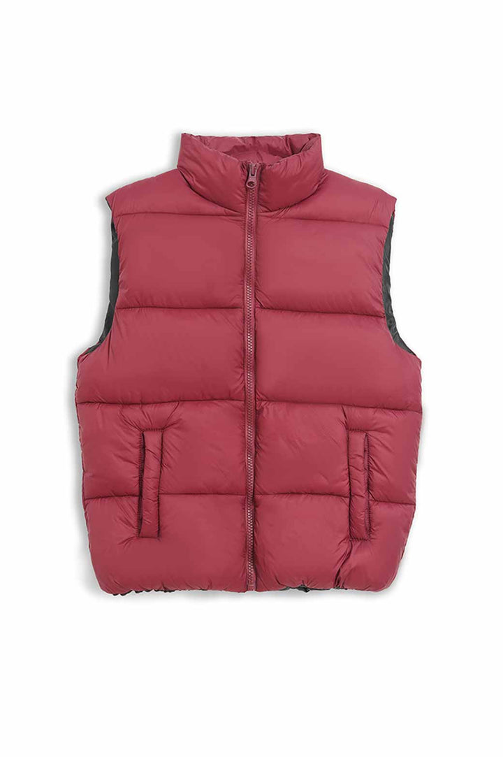 BURGUNDY PUFFER GILET