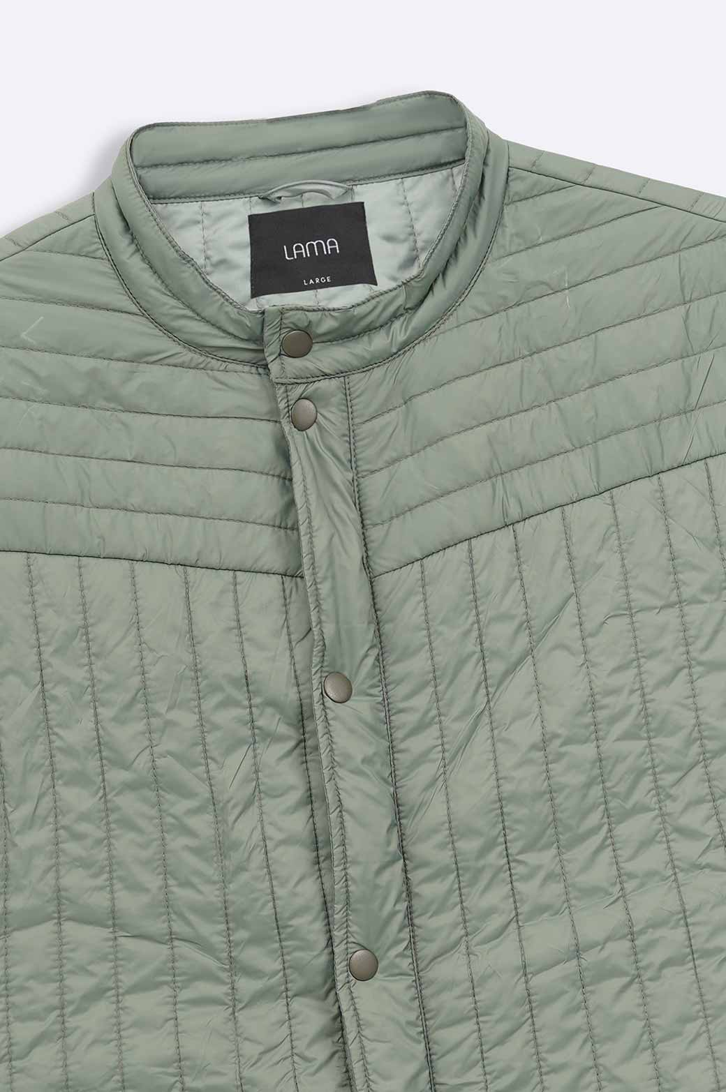 GREEN LIGHTWEIGHT QUILTED GILET