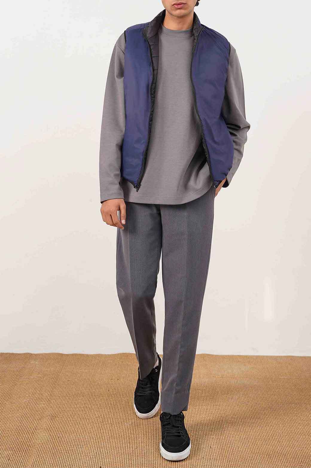NAVY LIGHTWEIGHT REVERSIBLE GILET