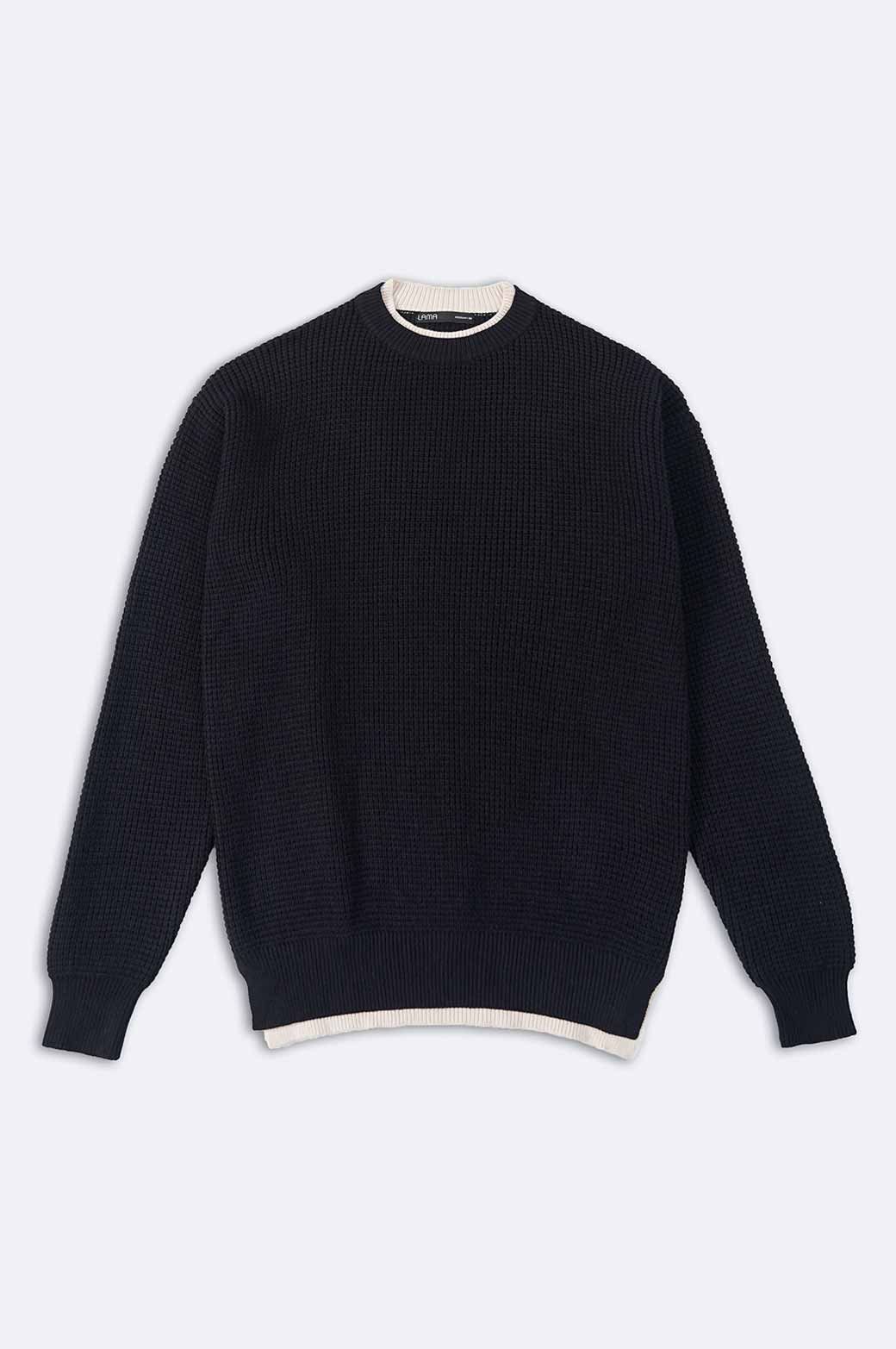 BLACK CONTRAST JUMPER