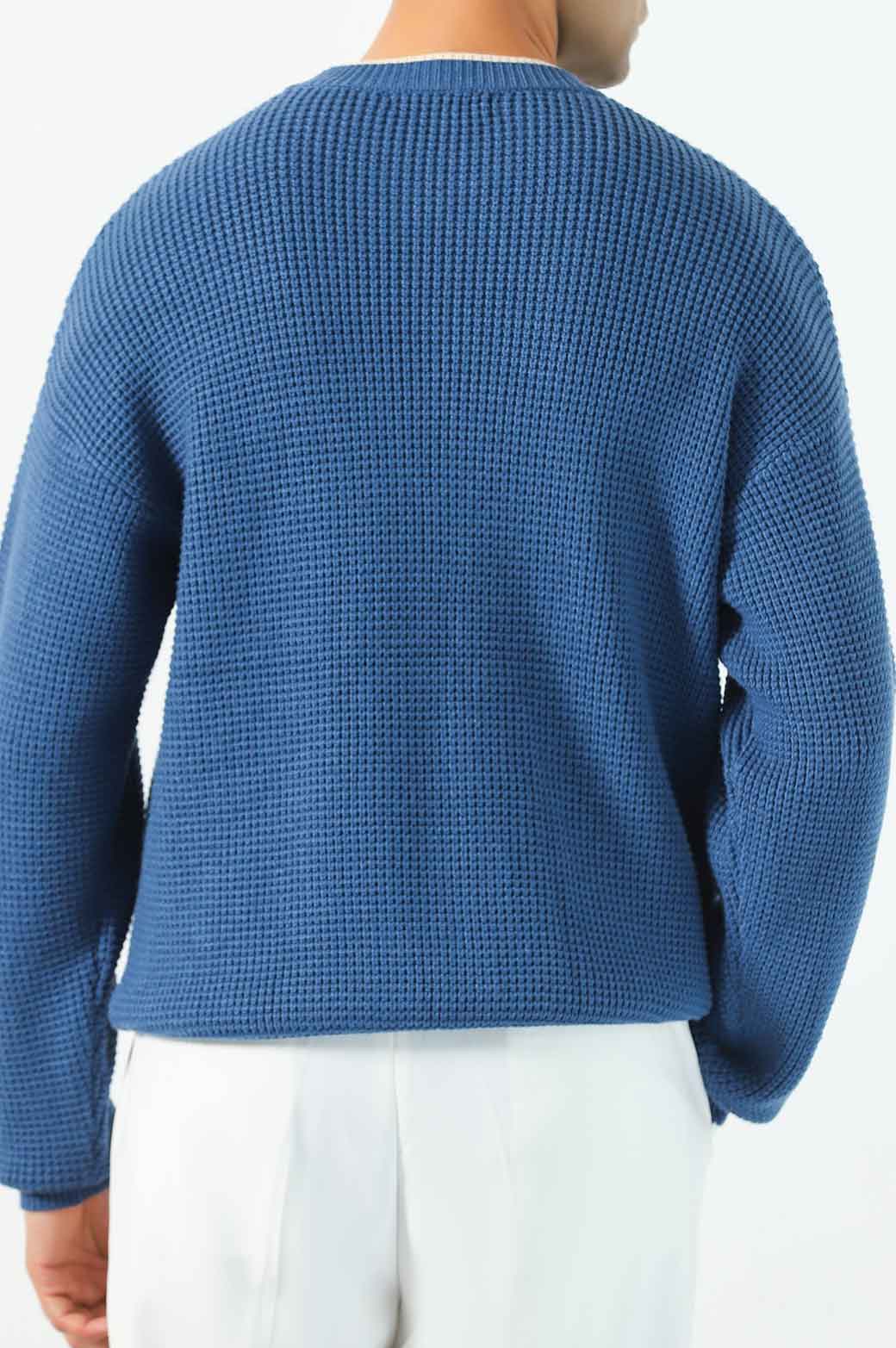 BLUE CONTRAST JUMPER