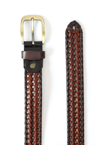 BROWN TWO TONE BELT