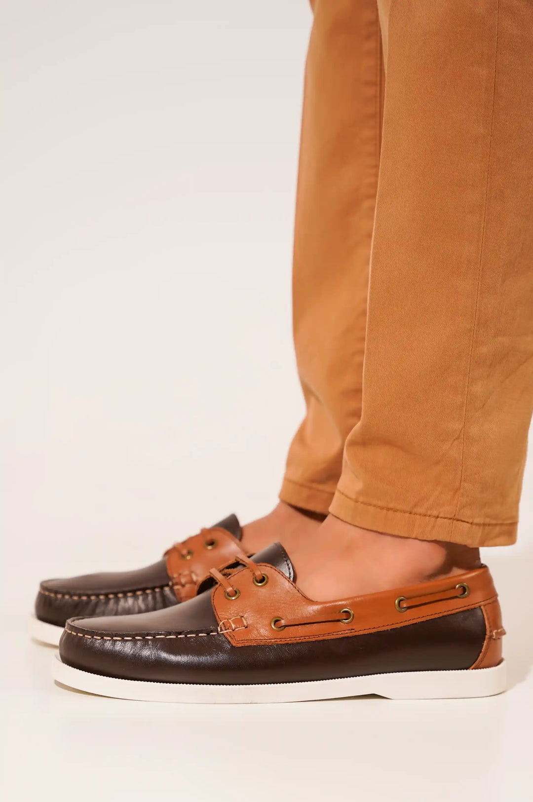 Brown Man Boat Shoes