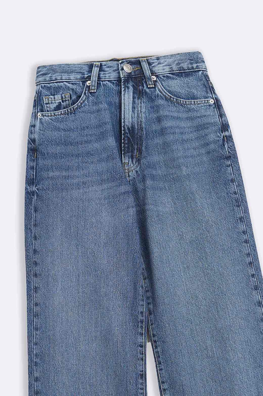 BLUE STRAIGHT LONG JEANS