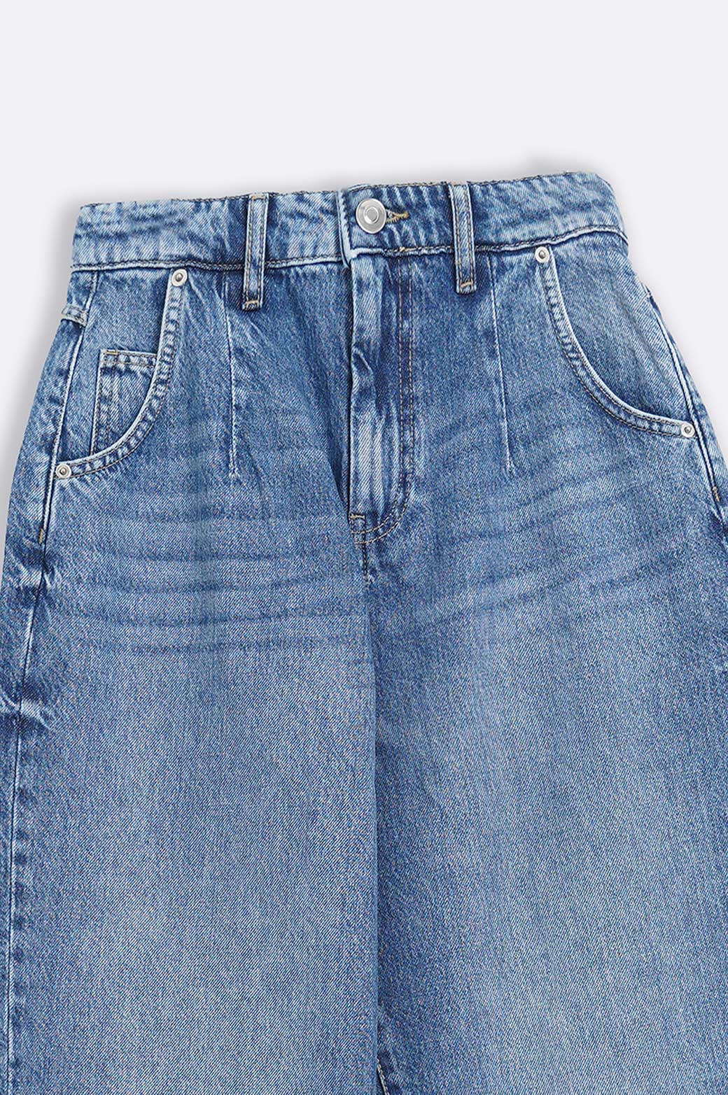 BLACK BARREL FIT JEANS