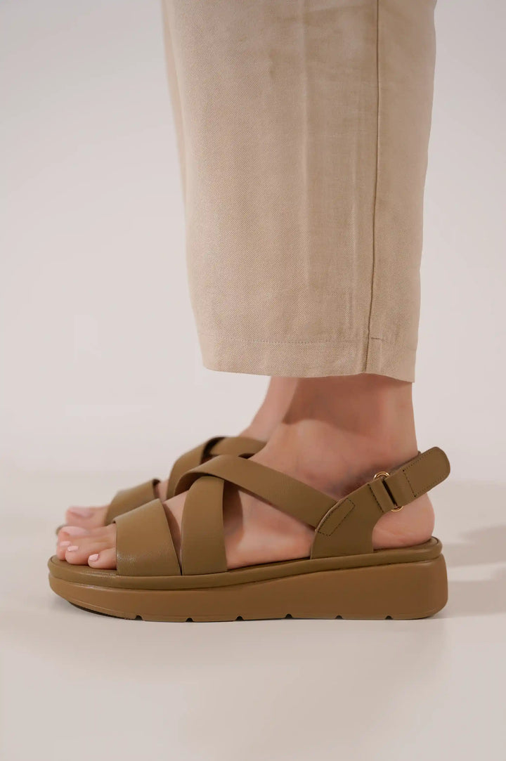 OLIVE ZIPLINE MAMA SANDAL