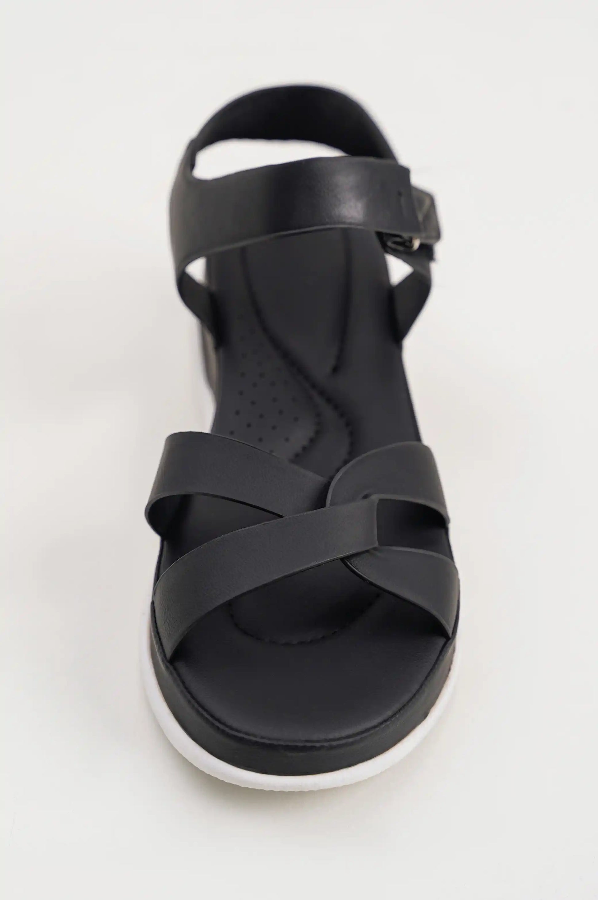 Black Criss-Cross Sandal