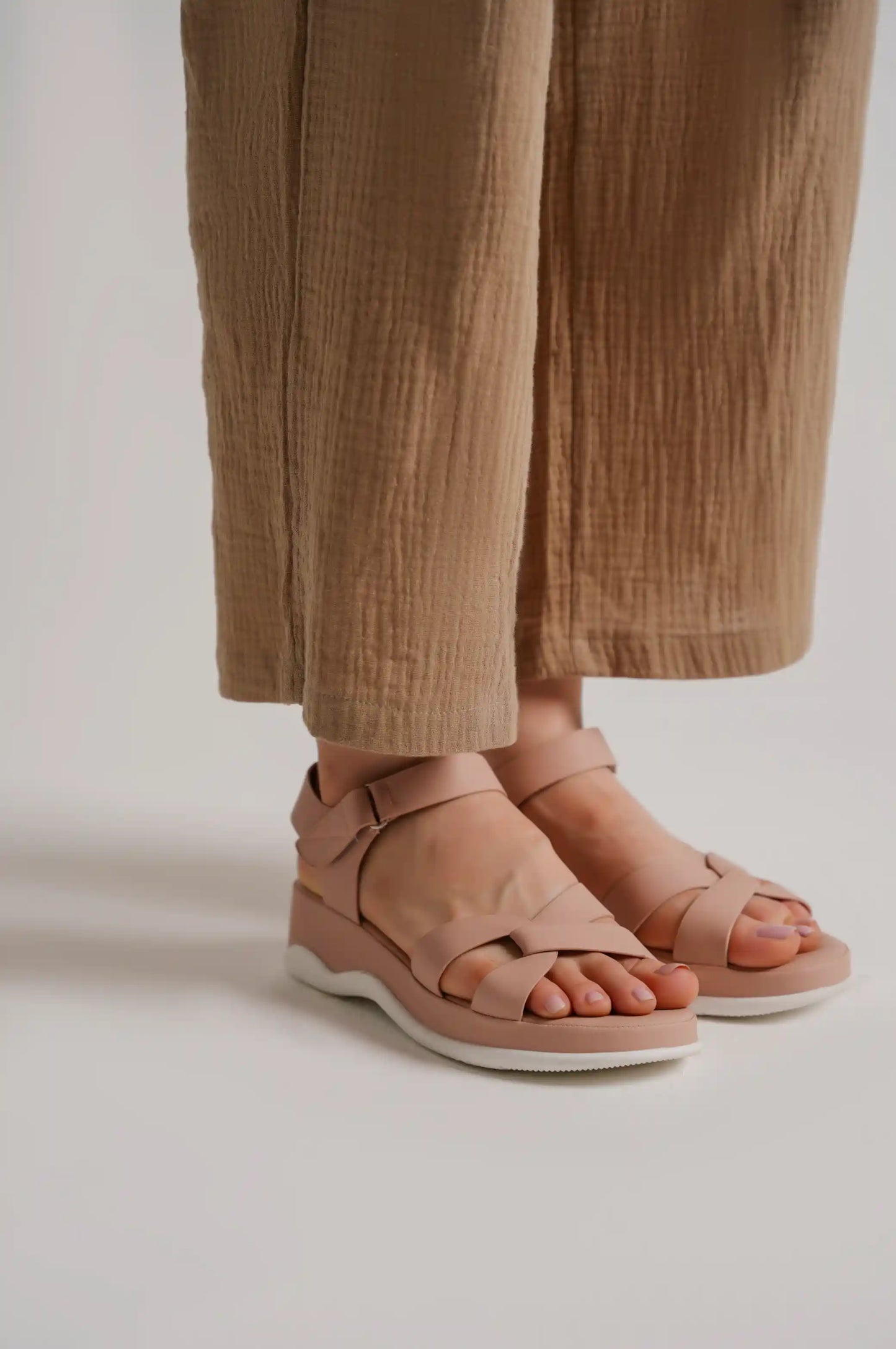 Pink Criss-Cross Sandal