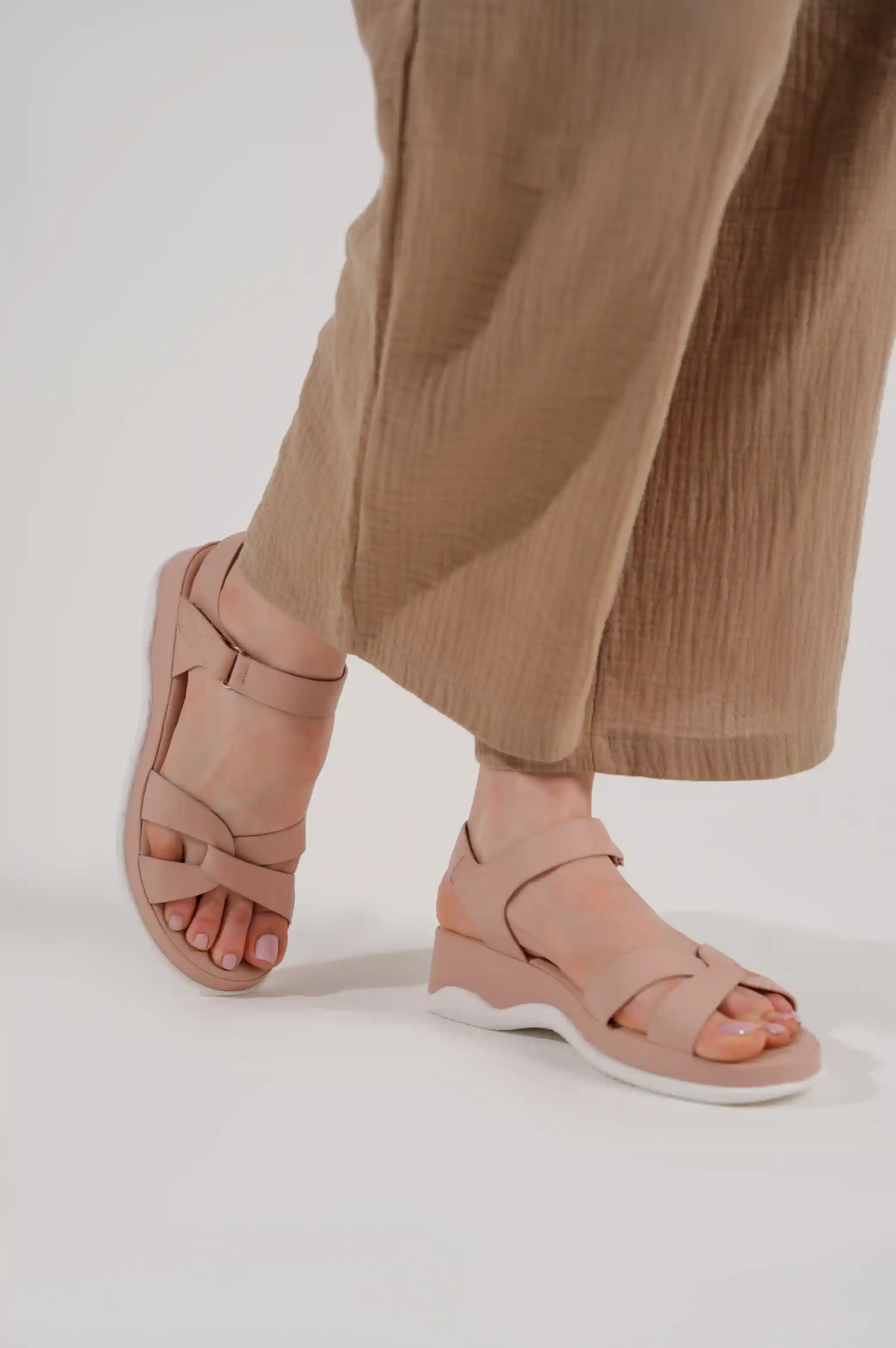 Pink Criss-Cross Sandal