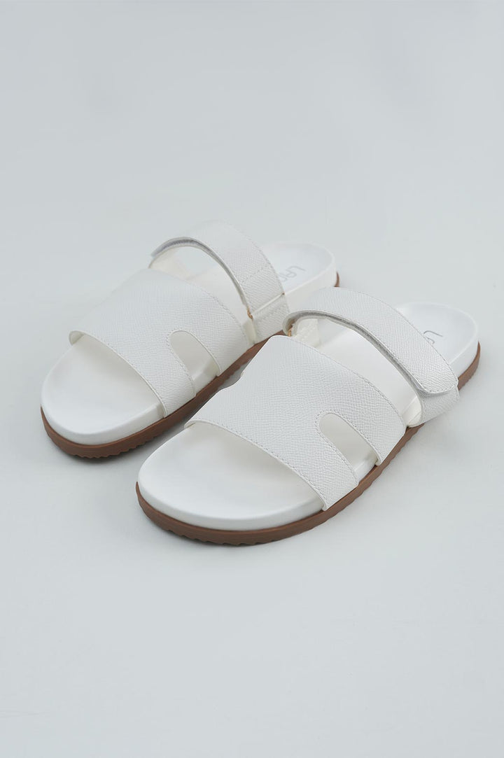 WHITE COMFY ALL DAY SLIDE