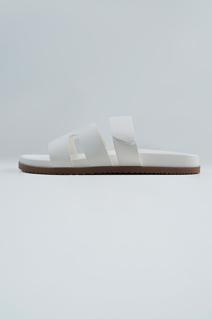 WHITE COMFY ALL DAY SLIDE