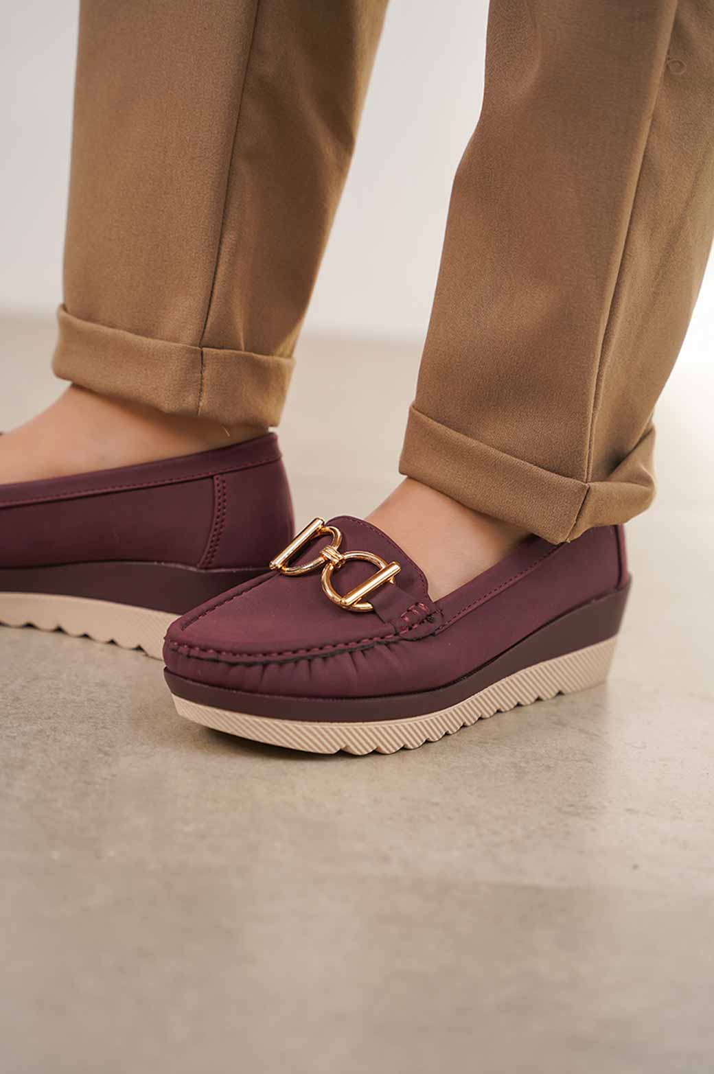 WINE REFLECT MAMA PLATFORM LOAFERS