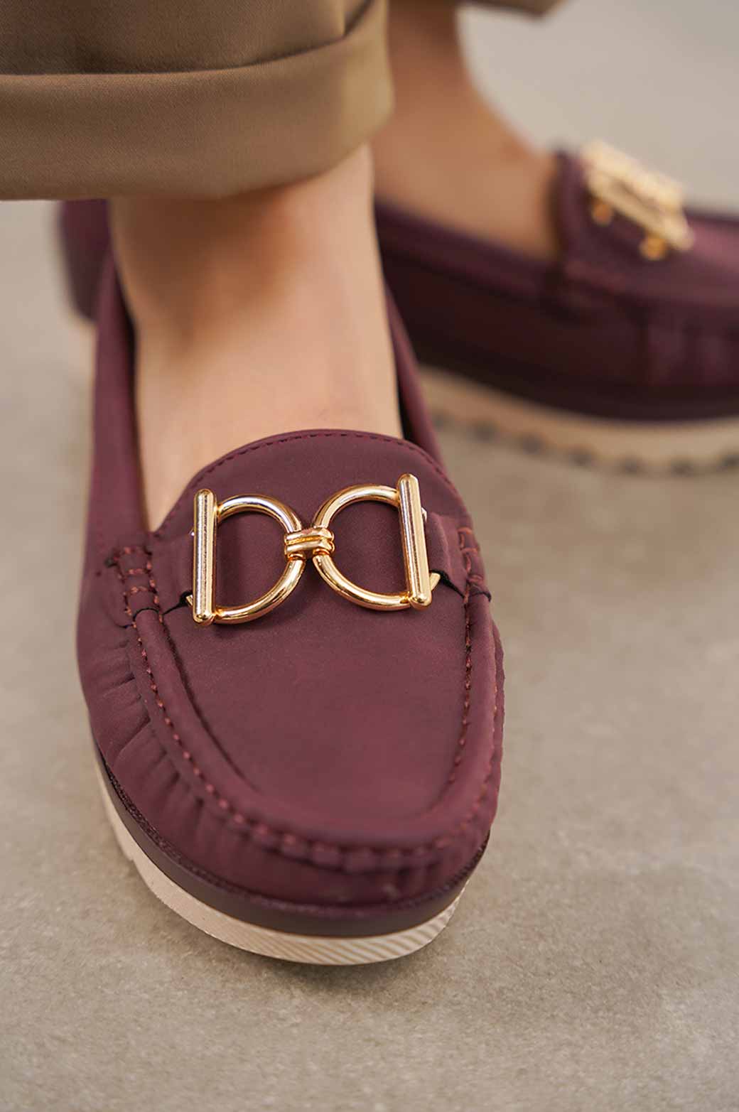 WINE REFLECT MAMA PLATFORM LOAFERS