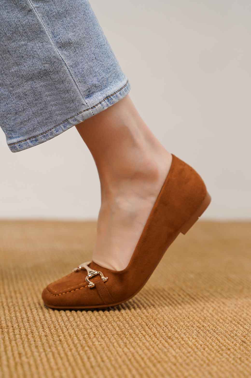 Anya leather sale ballet flats