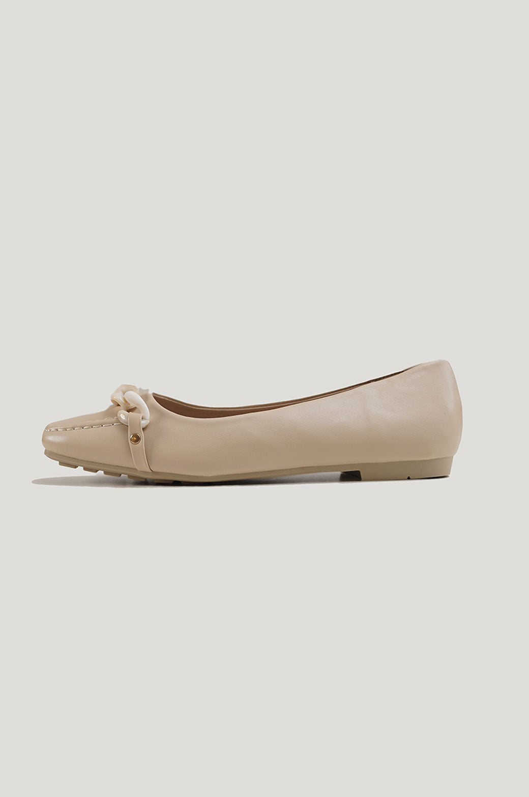 BEIGE AUDRI FLATS