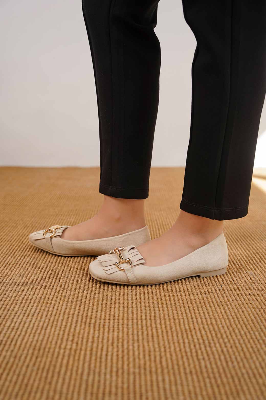 CREAM GAIA MAMA PUMPS