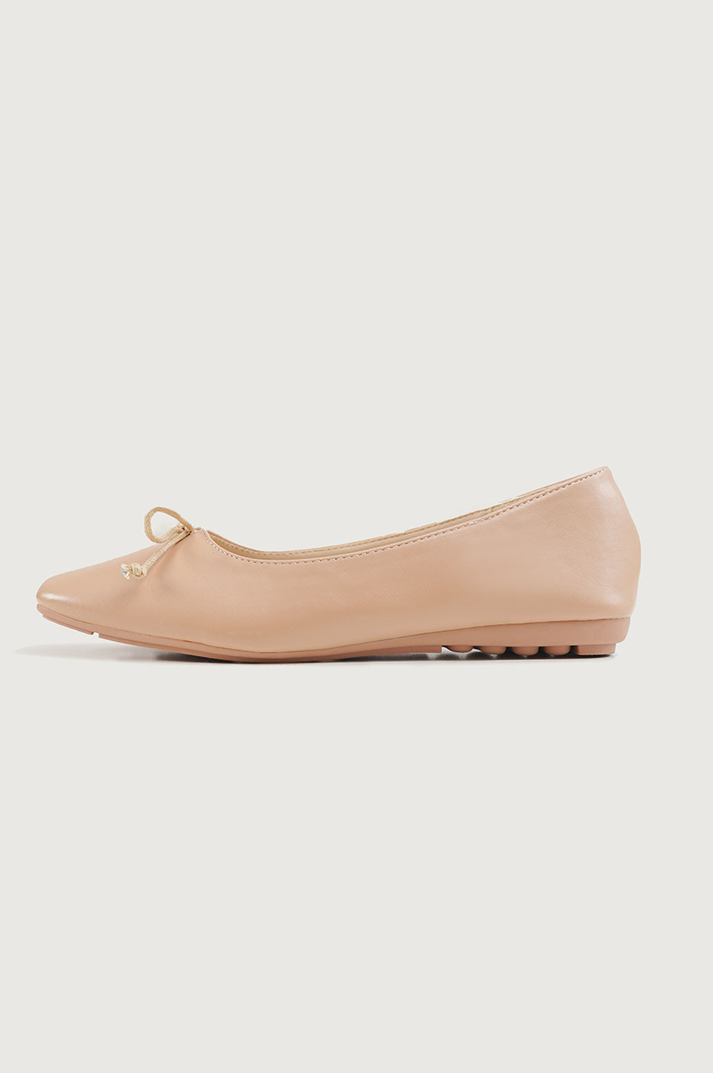 KHAKI BALLET PUMPS