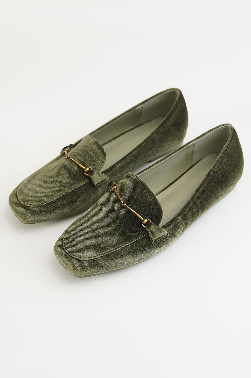 GREEN VELVET LOAFERS