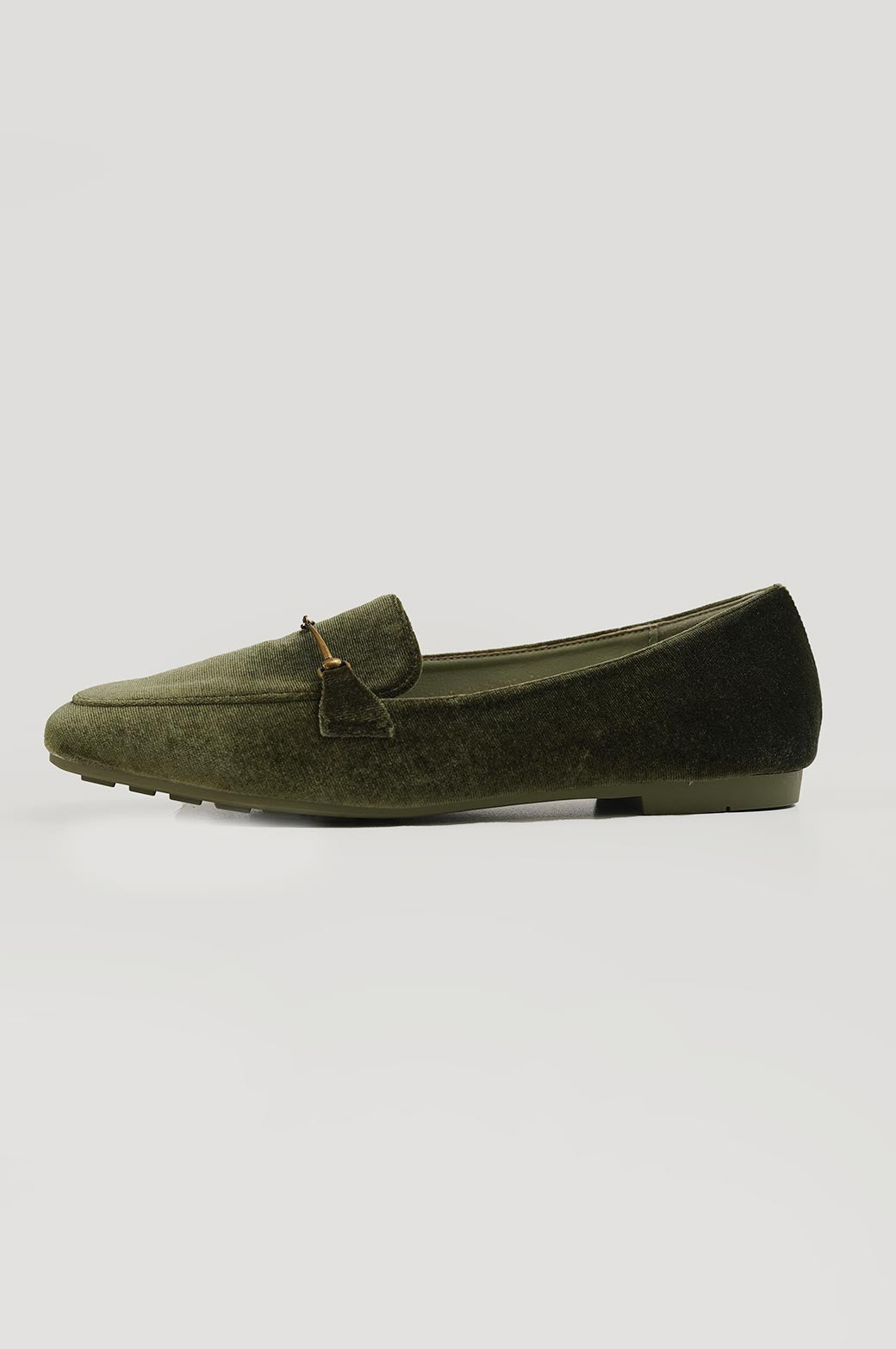 GREEN VELVET LOAFERS