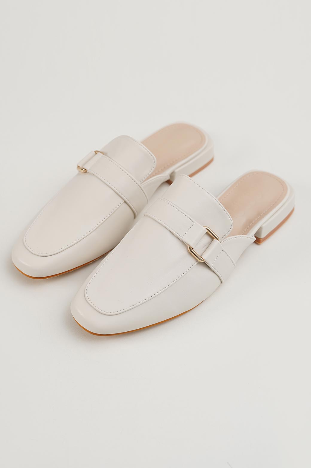 OFF WHITE MINIMALIST MULES