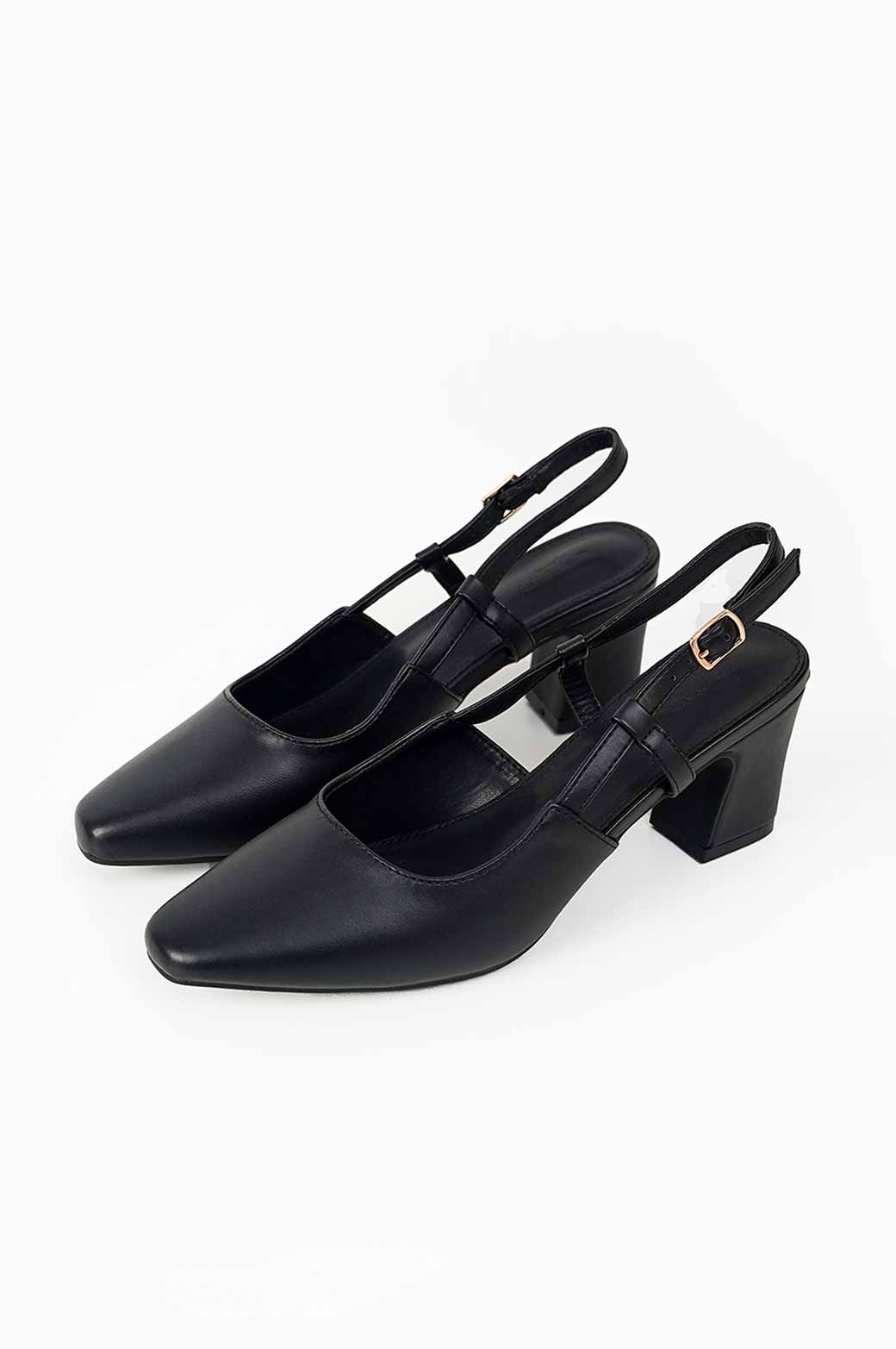 BLACK EVERYDAY HEEL