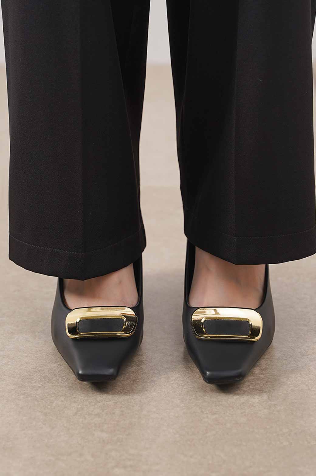 BLACK HEEL WITH BUCKLE