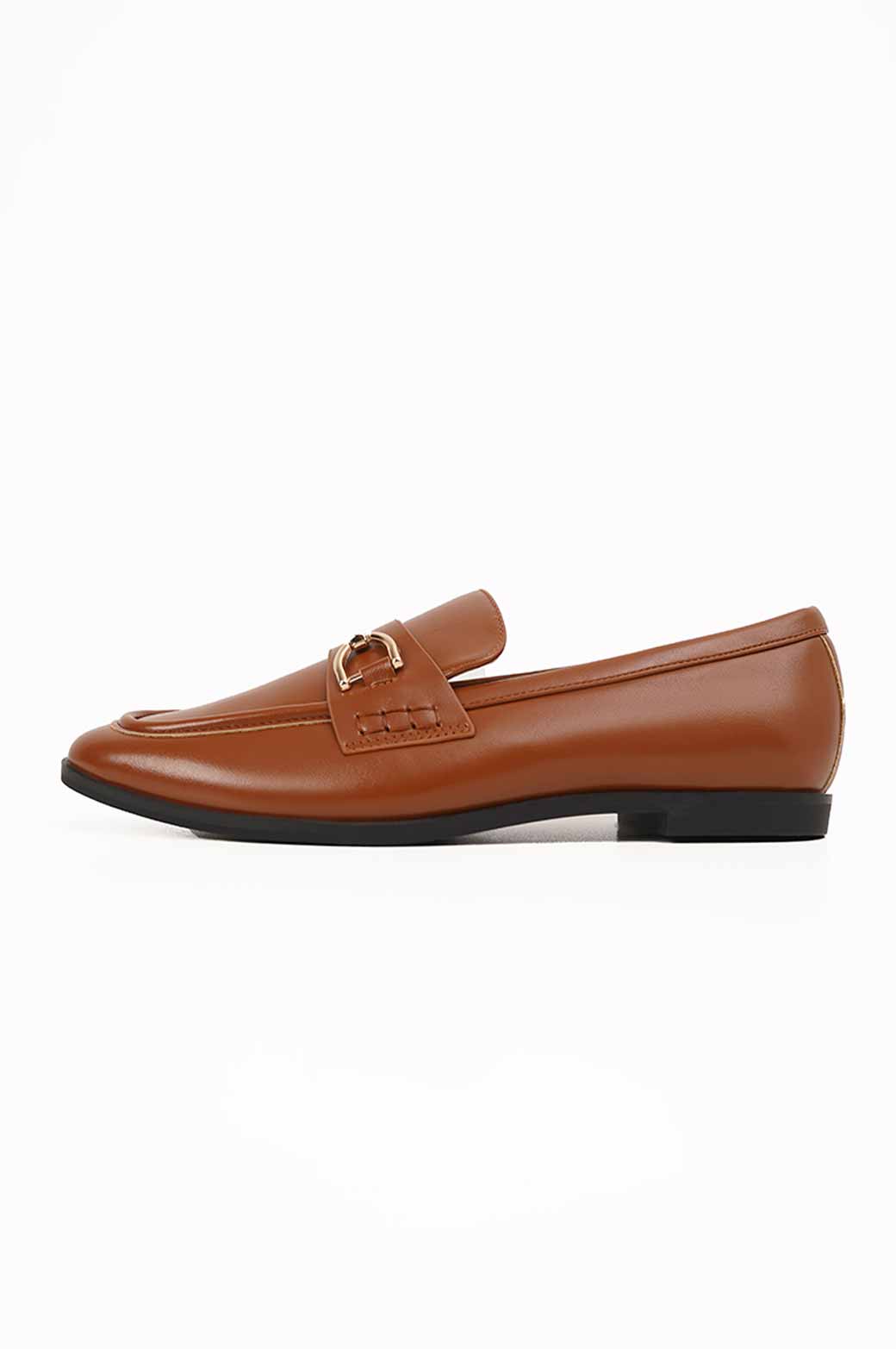 BROWN LOAFERS WITH BUCKLE