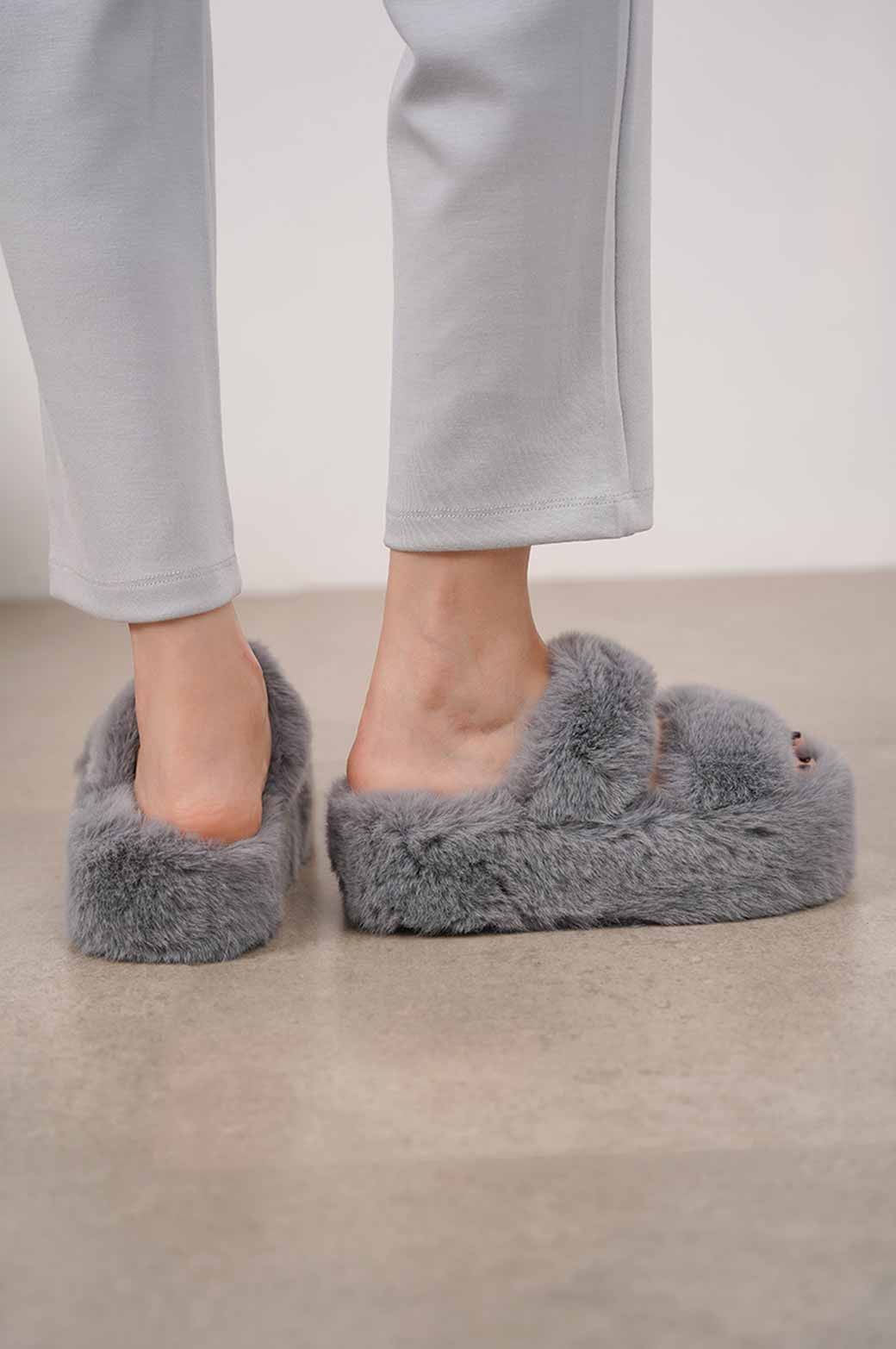 Platform discount fluffy slides