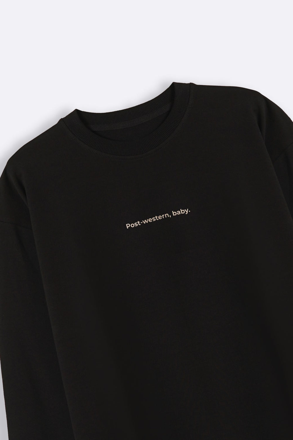 BLACK POST WESTERN UNISEX SWEATSHIRT