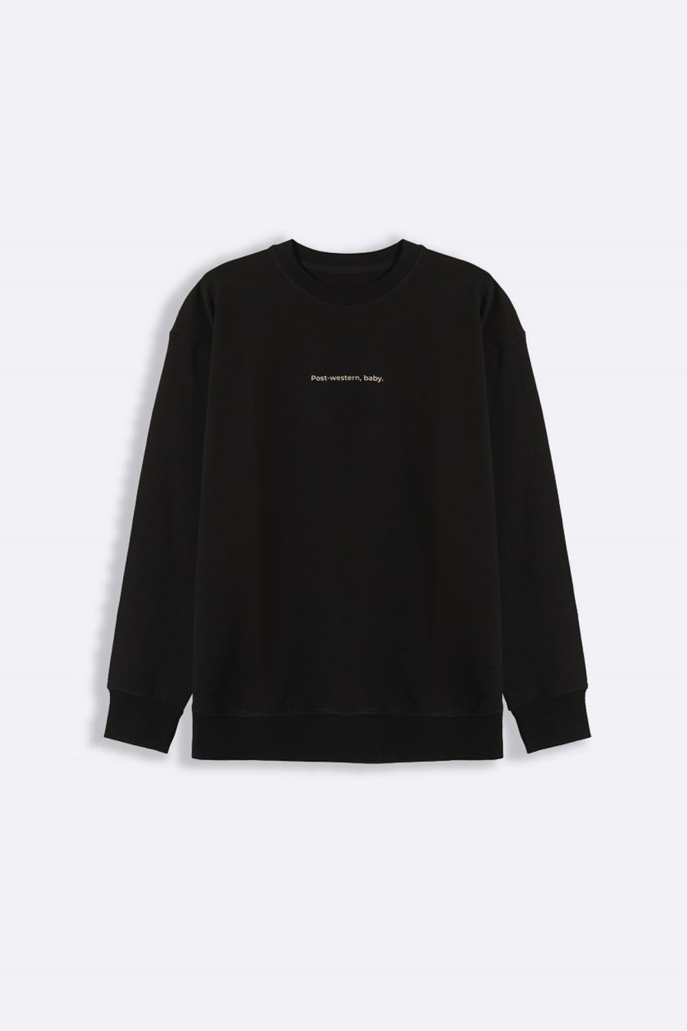 BLACK POST WESTERN UNISEX SWEATSHIRT