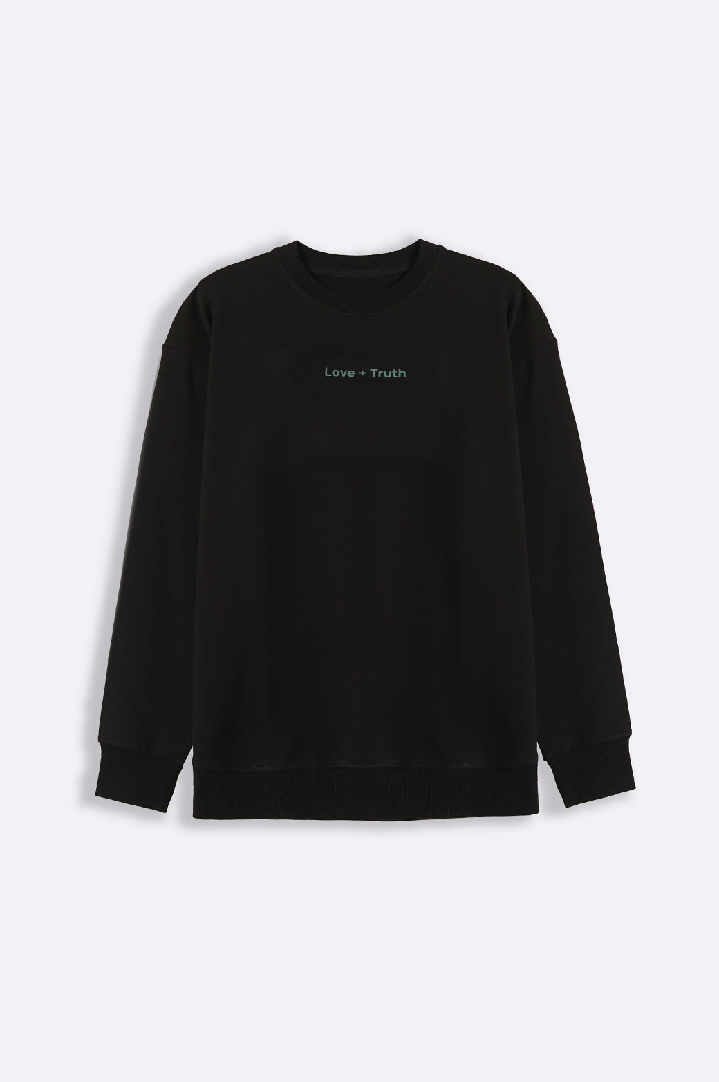 BLACK LOVE TRUTH UNISEX SWEATSHIRT