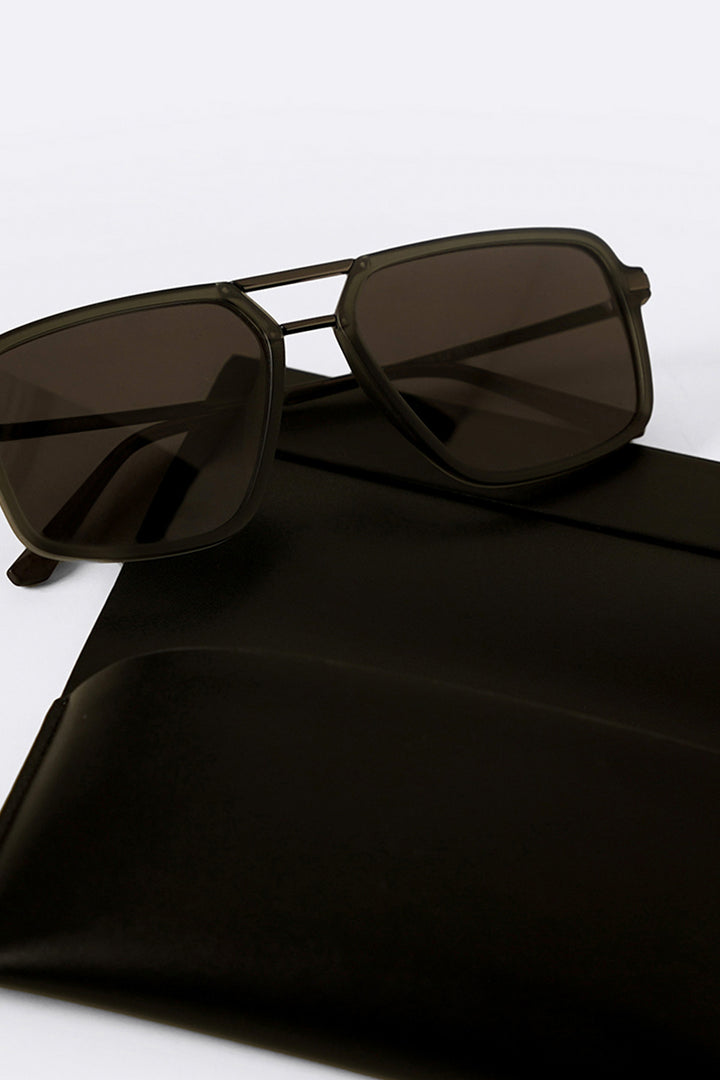 GREY BLACK UNI SUN GLASSES