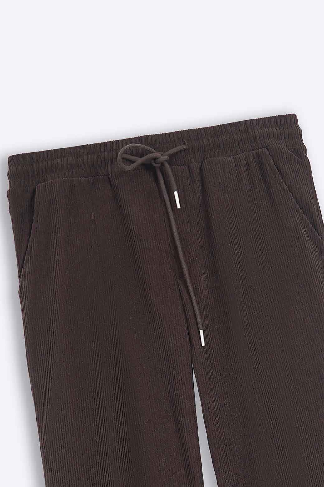 DARK BROWN CORD PANTS